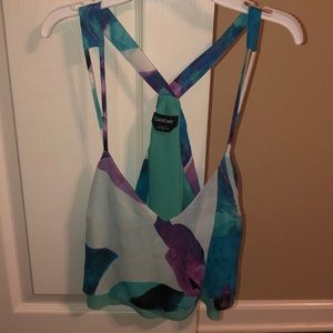 Bebe floral crop top